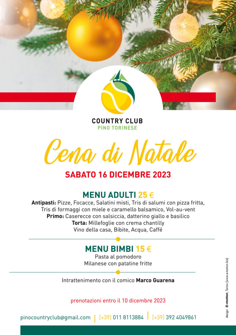 Cena di Natale Pino Country Club